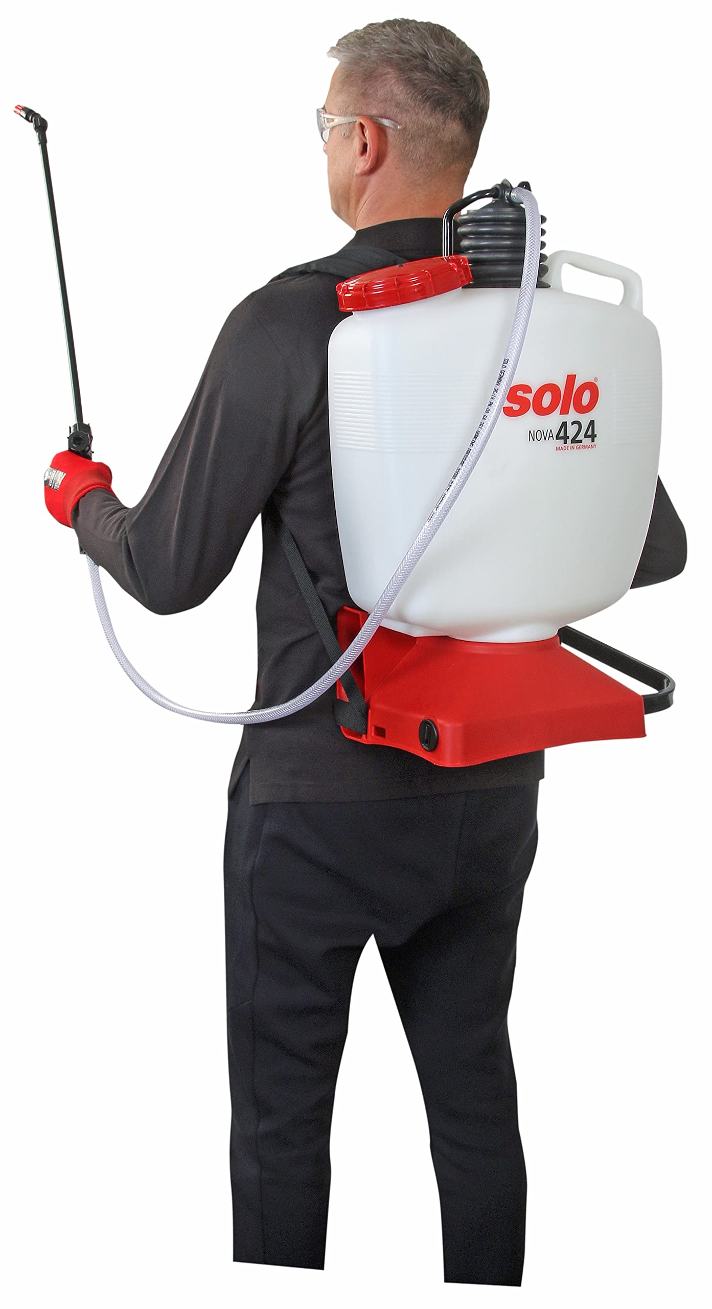 Solo Siringa Posteriore 424 Nova, Pompa a pistone, 16 l, Colore: Bianco