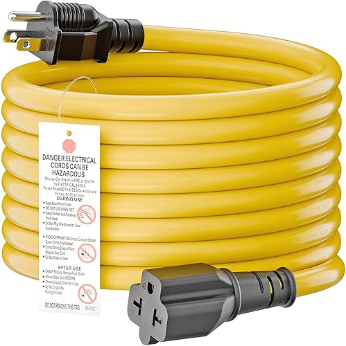 Miniatura 12 de [4 en 1] Cable adaptador de CA para el hogar de 12 AWG de 15 amperios a hoja T de 20 amperios, NEMA 5-15P a 5-15R/ 5-20R/ 6-15R/ 6-20R, adaptador de