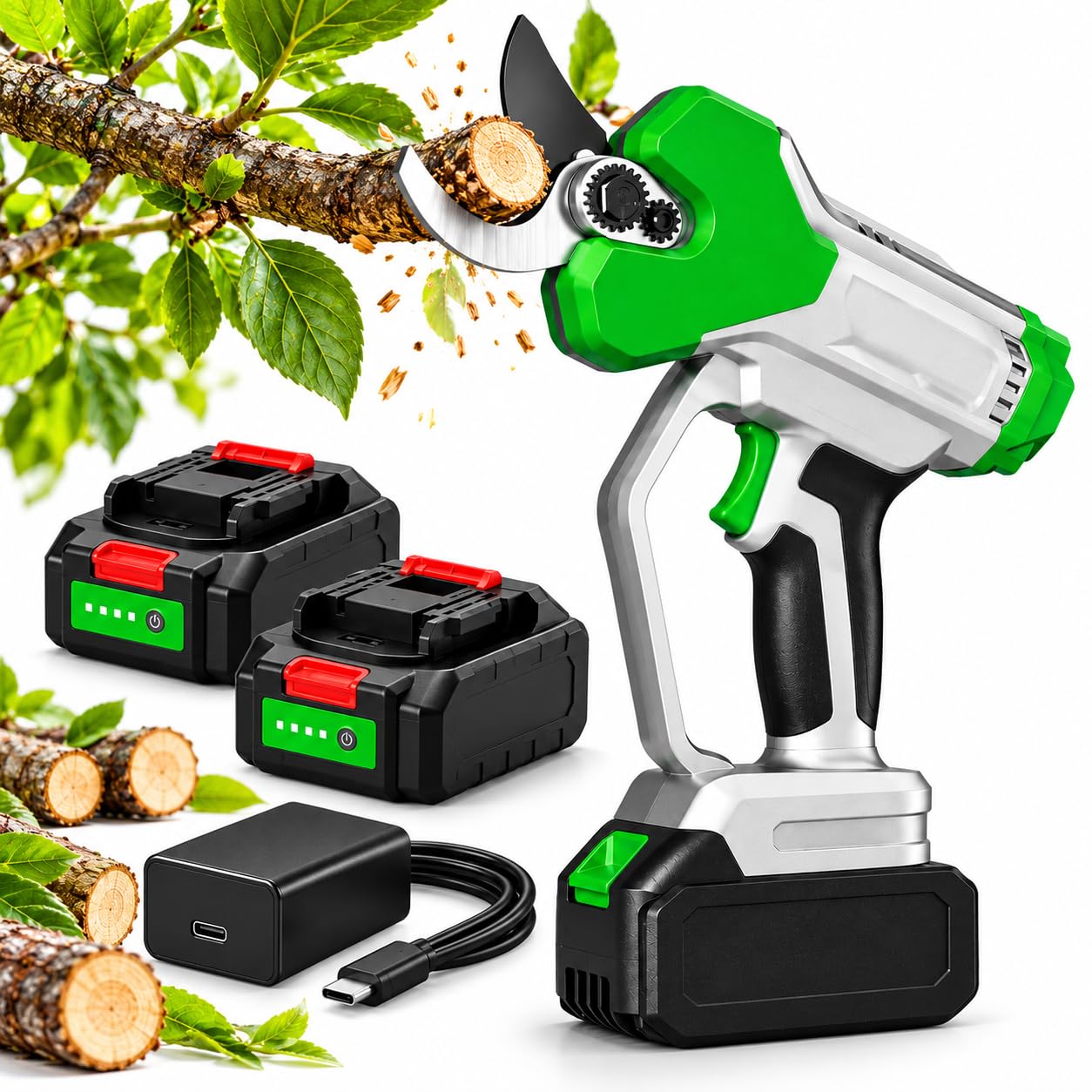 Tijeras De Poda Eléctricas, Con Aperturas De 22/32 Mm
