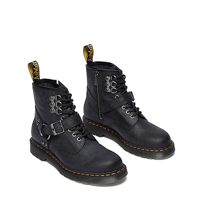 Dr. Martens 1460 Hardware Leather Lace Up Boots Boots Black