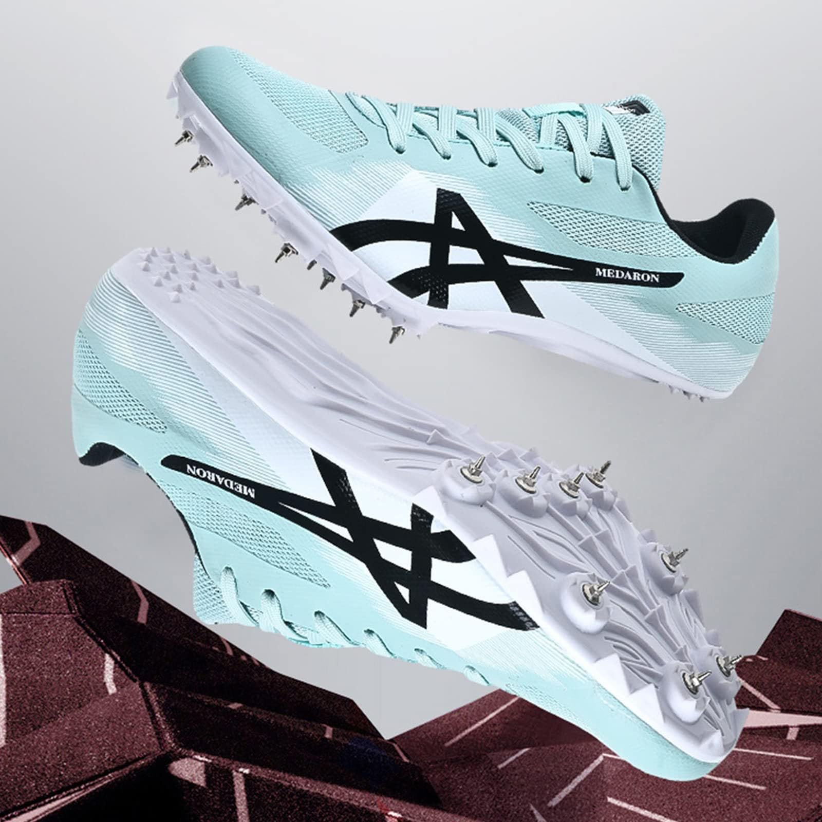 Unisex Leichtathletik-Spikes-Schuhe, Renn-, Spring-, Sprint-Lauf-Sneaker, Atmungsaktiv, Für Herren, Damen, Jugendliche, Jungen, Leichtathletik