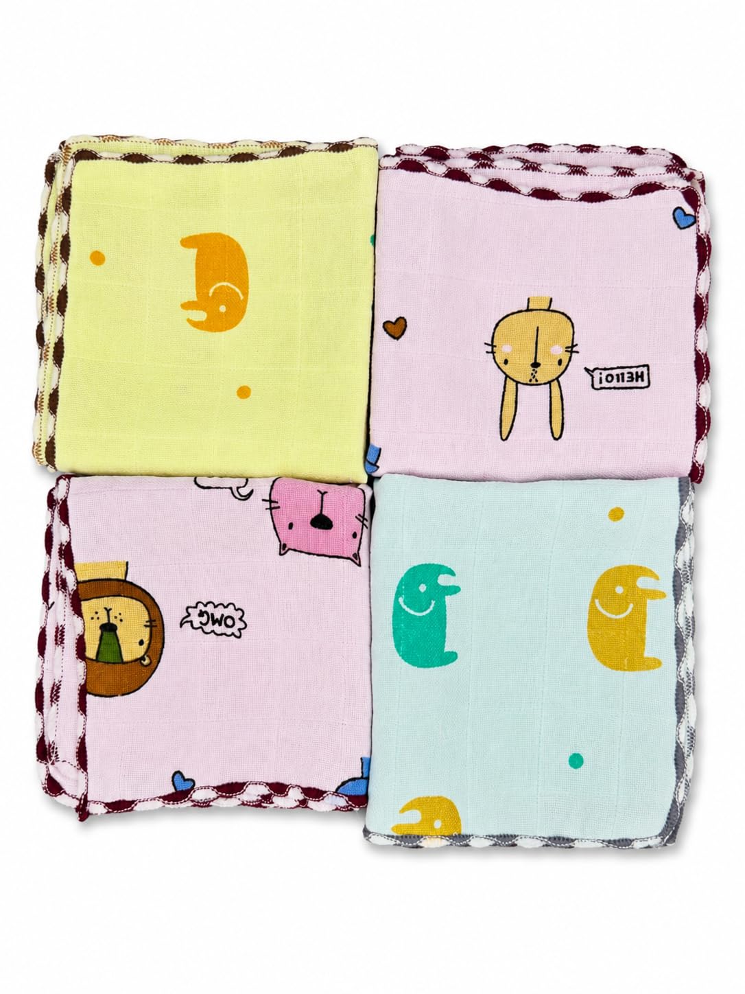 jewel Kids Cotton Handkerchiefs | Cartoon Printed, 100% Cotton Hankies | Handkerchief for Kids, Boys & Girls, Azo-Free, Everyday Use, 2-8 years, 29x29cm-picture-51