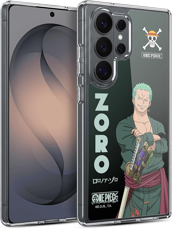 Head Case Designs Officially Licensed One Piece Roronoa Zoro Graphic Art Gel Case [Military Grade Protection] Compatible with Samsung Galaxy S26 Ultra and Compatible with MagSafe