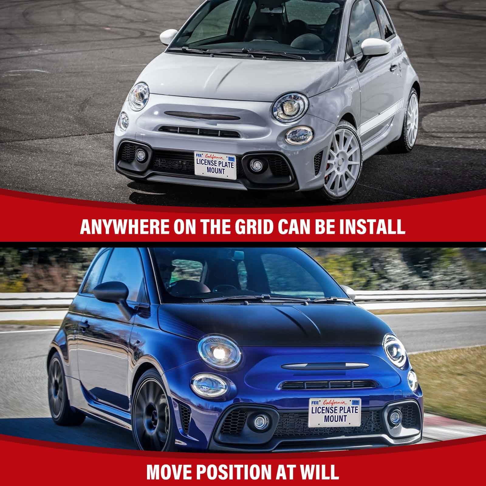Amazon.com: No Drill Front License Frame Compatible with Fiat 2013