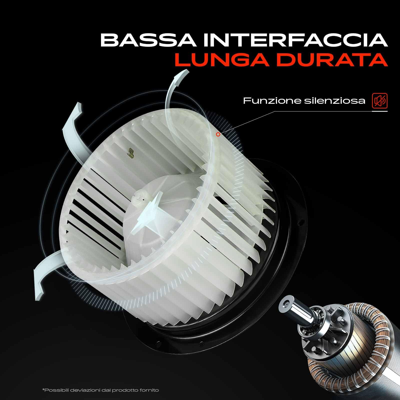 Frankberg Motore del ventilatore Ventilatore del riscaldamento Compatibile con 5008 0E 0U 3008 MPV 0U DS5 Replace# 6441.CP