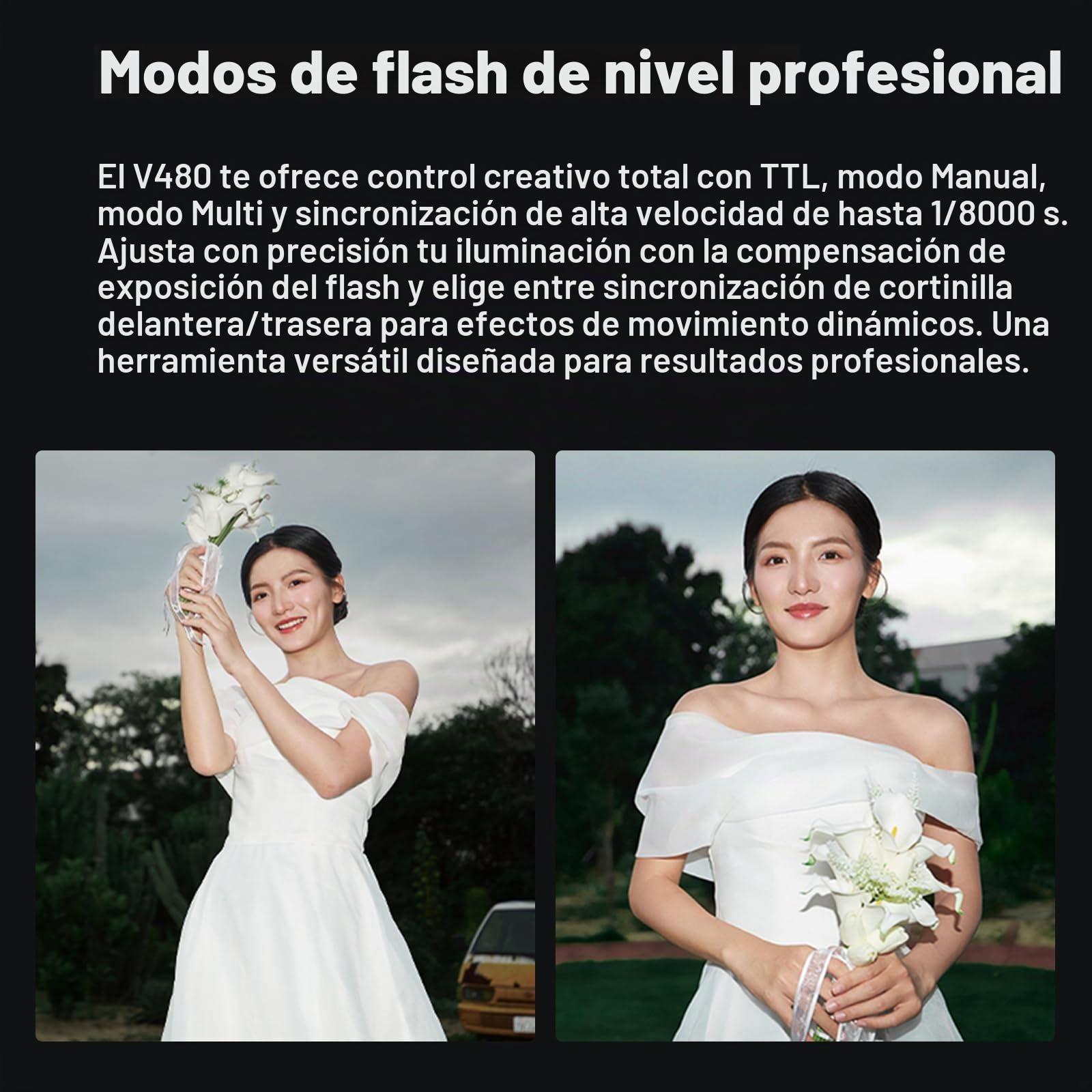 Godox V480 C Flash para Cámaras Canon,V480-C TTL Flash con Difusor y Pantalla Táctil,GN50 1/8000 HSS 7.2 V/2200 mAh Batería,V480C Speedlite Compatible con Canon R6 Mark II R10 R7 R100 EOS-R R5 R6