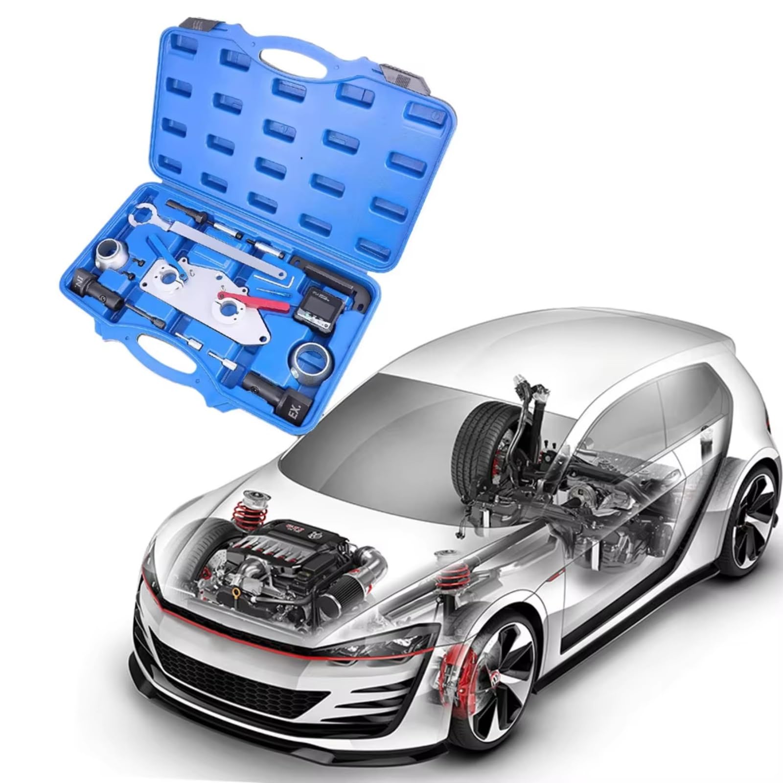 Juego De Correas De Distribución para Herramientas De Ajuste del Motor Compatible con Motor Seat 1.5L TSI 2017 2018 2019 2020 2021 2022 2023 2024 Kit Calado Distribucion