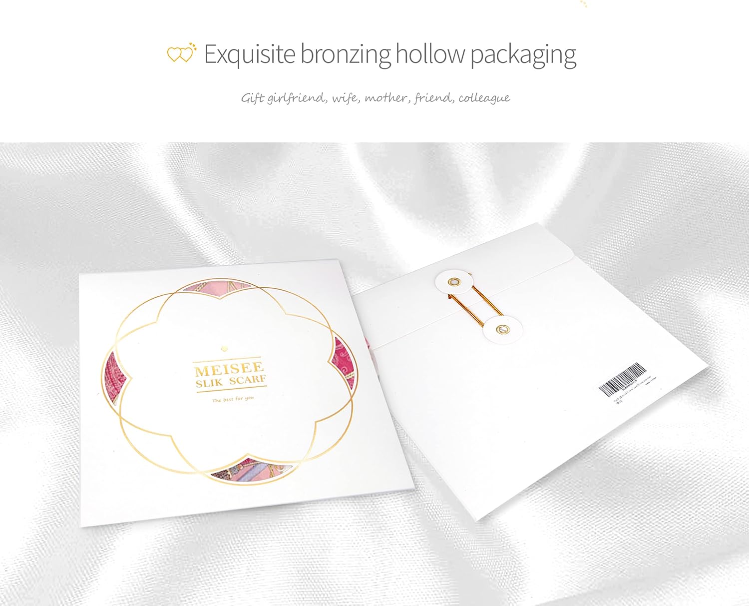 MEISEE 100% Mulberry Silk Long Scarf for Women Large Oblong Sunscreen Shawls Wraps Neck Headscarf Hair Wraps Gift Packed - Image 7