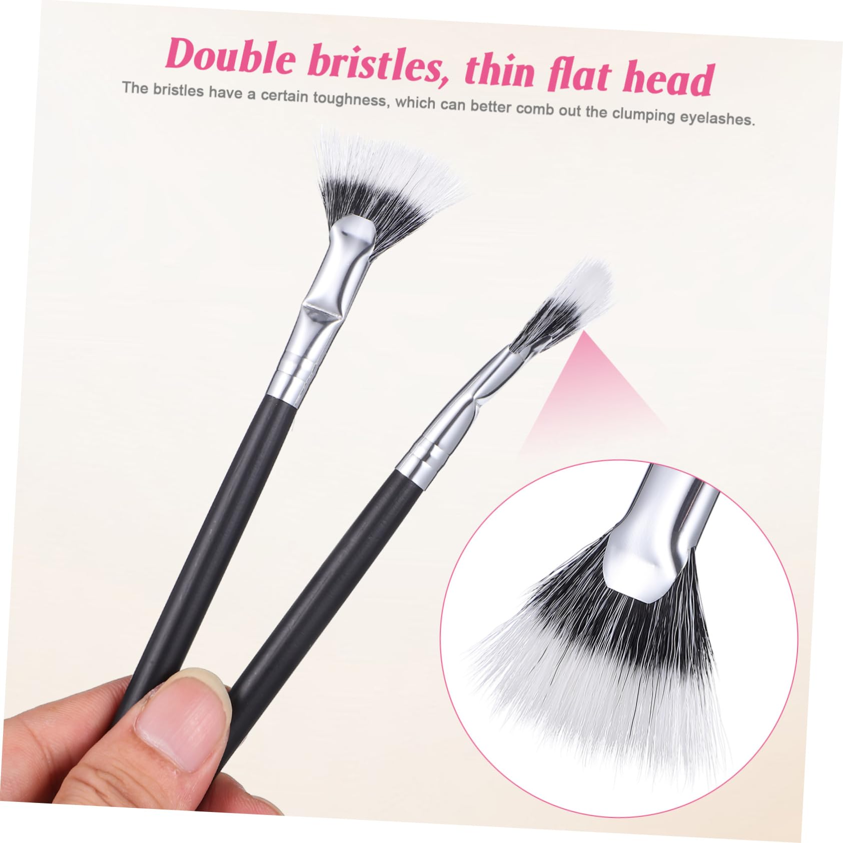 Gogogmee Professional Lash Set 3pc Brush for Mascara Application for Extensions