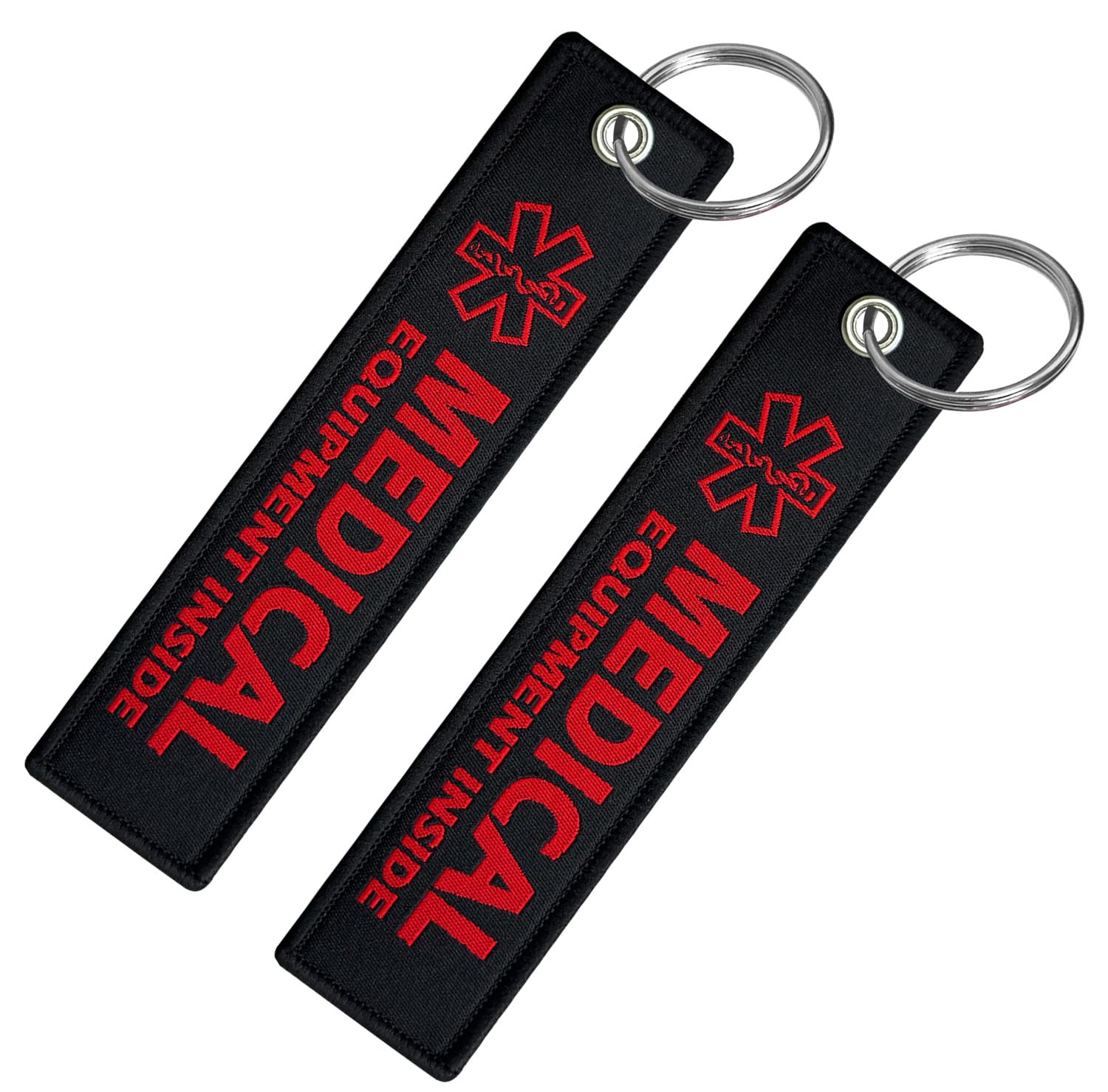 TINNALART Medical Alert Bag Tag，for Medical Bag CPAP Respiratory Devices Diabetes Allergy Epipen Inside First Aid Tag, Medical Equipment Luggage Tag