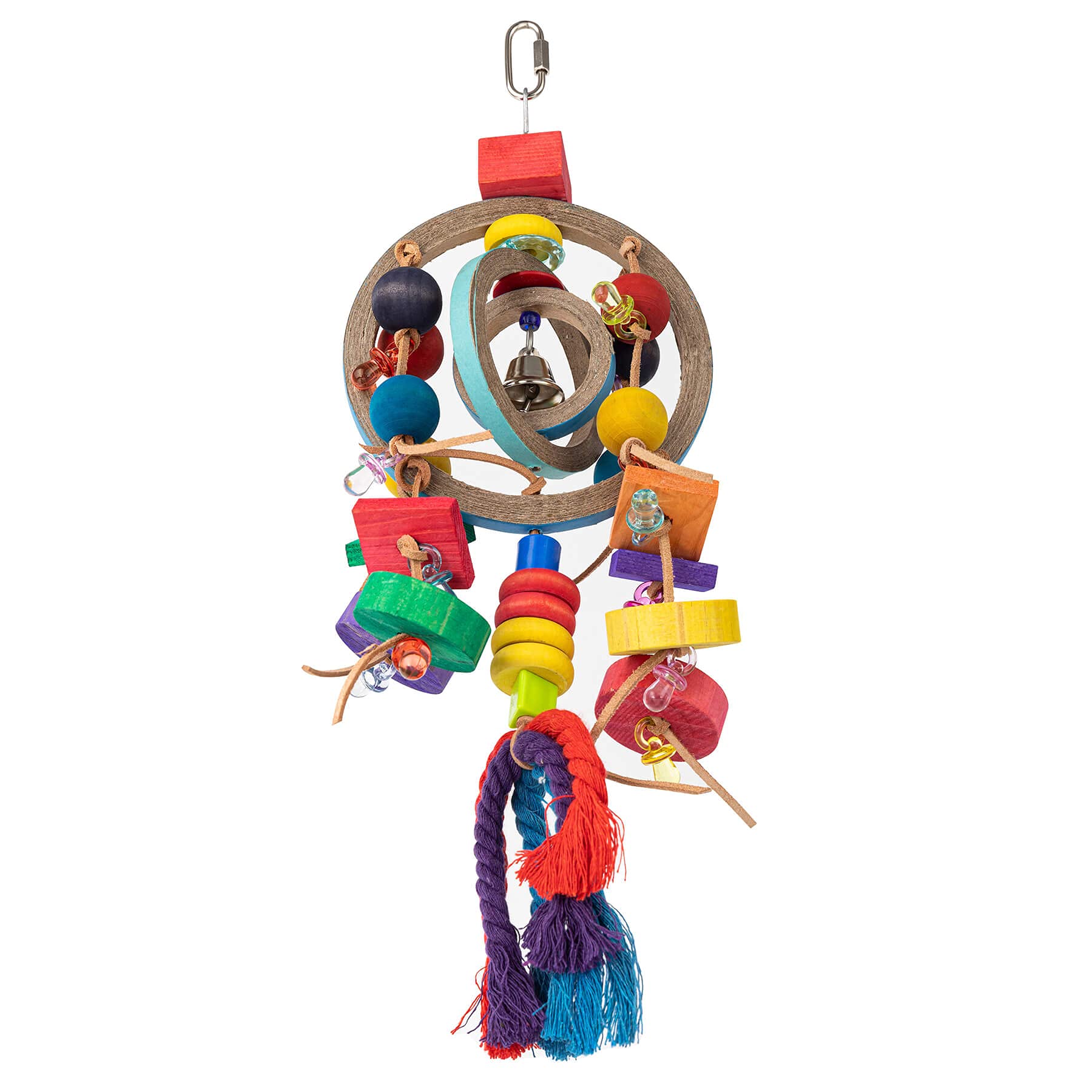 Busy Bagel Chew & Preen Hanging Parrot Toy — view 3
