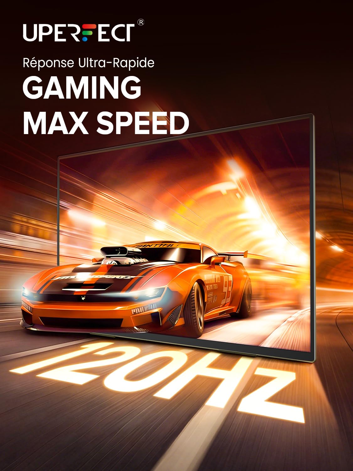 UPERFECT Écran Portable Tactile 18,5" 120Hz 1ms Gaming Moniteur FHD