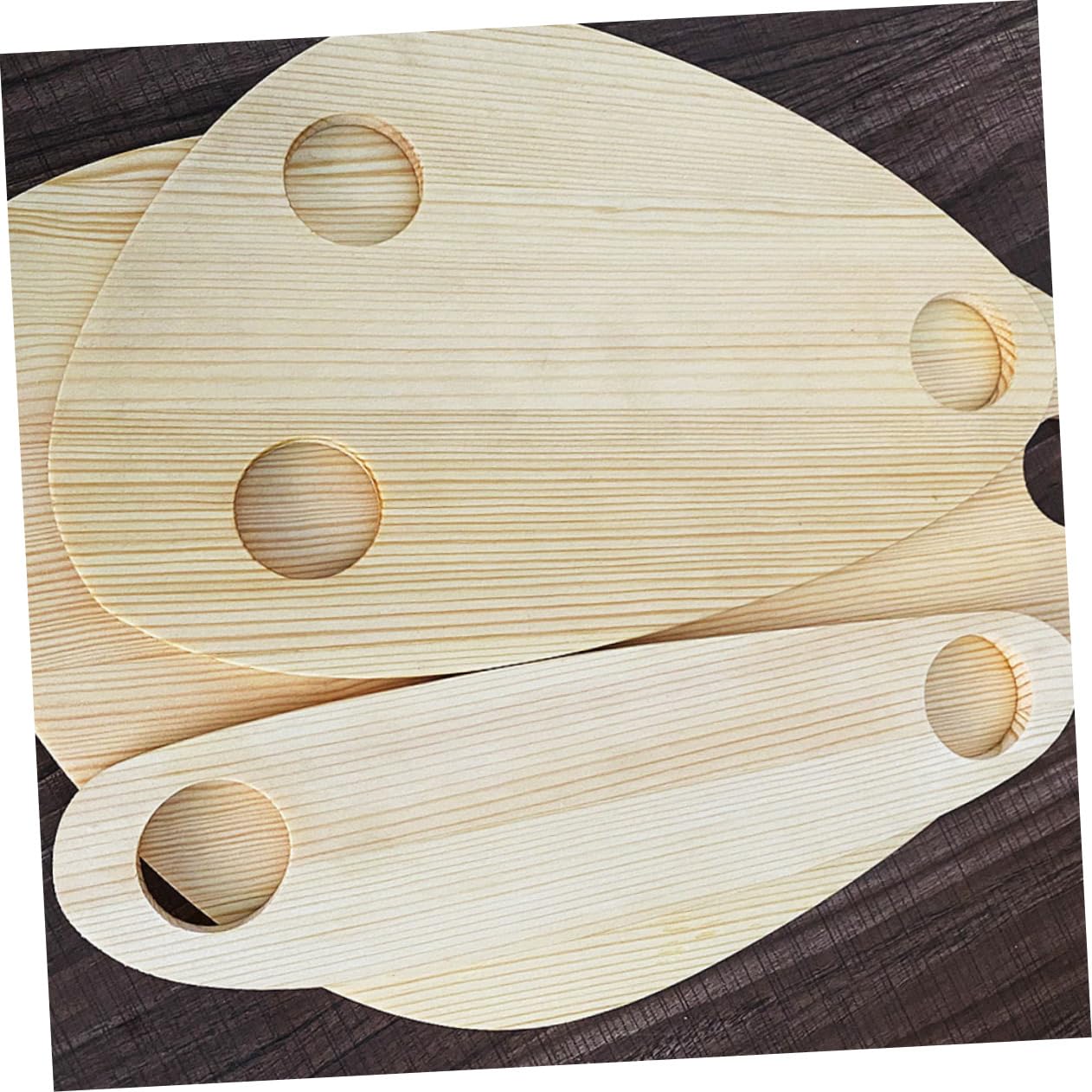 BRIGHTFUFU 3pcs Wine Bottle Topper Serving Tray Retro Design for Cheese Plates for Parties Picnics and Weddings Space-saving Dining Quality Materials