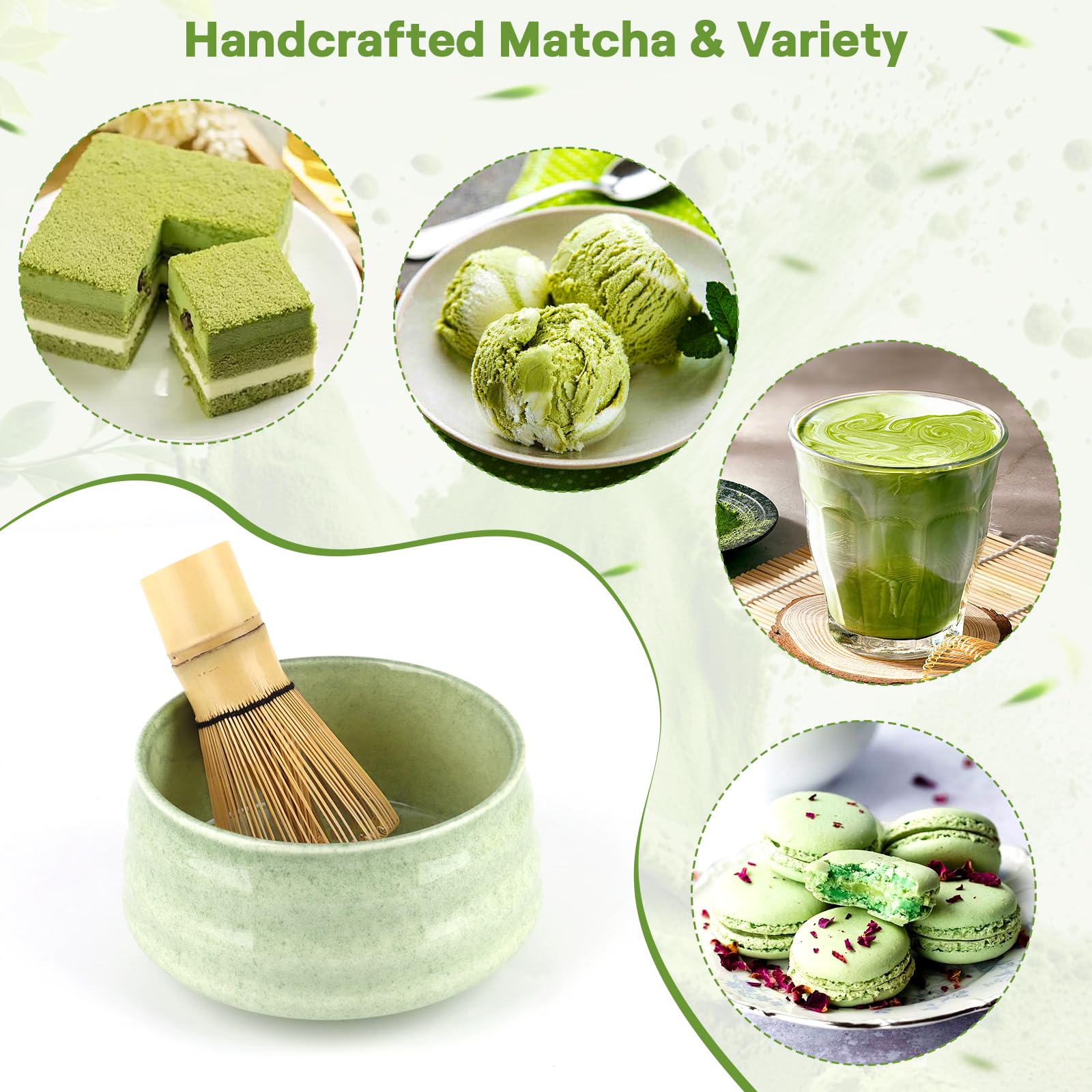 Matcha Kit 5 Piezas Bambú para Amantes del Matcha y Ceremonias del Té