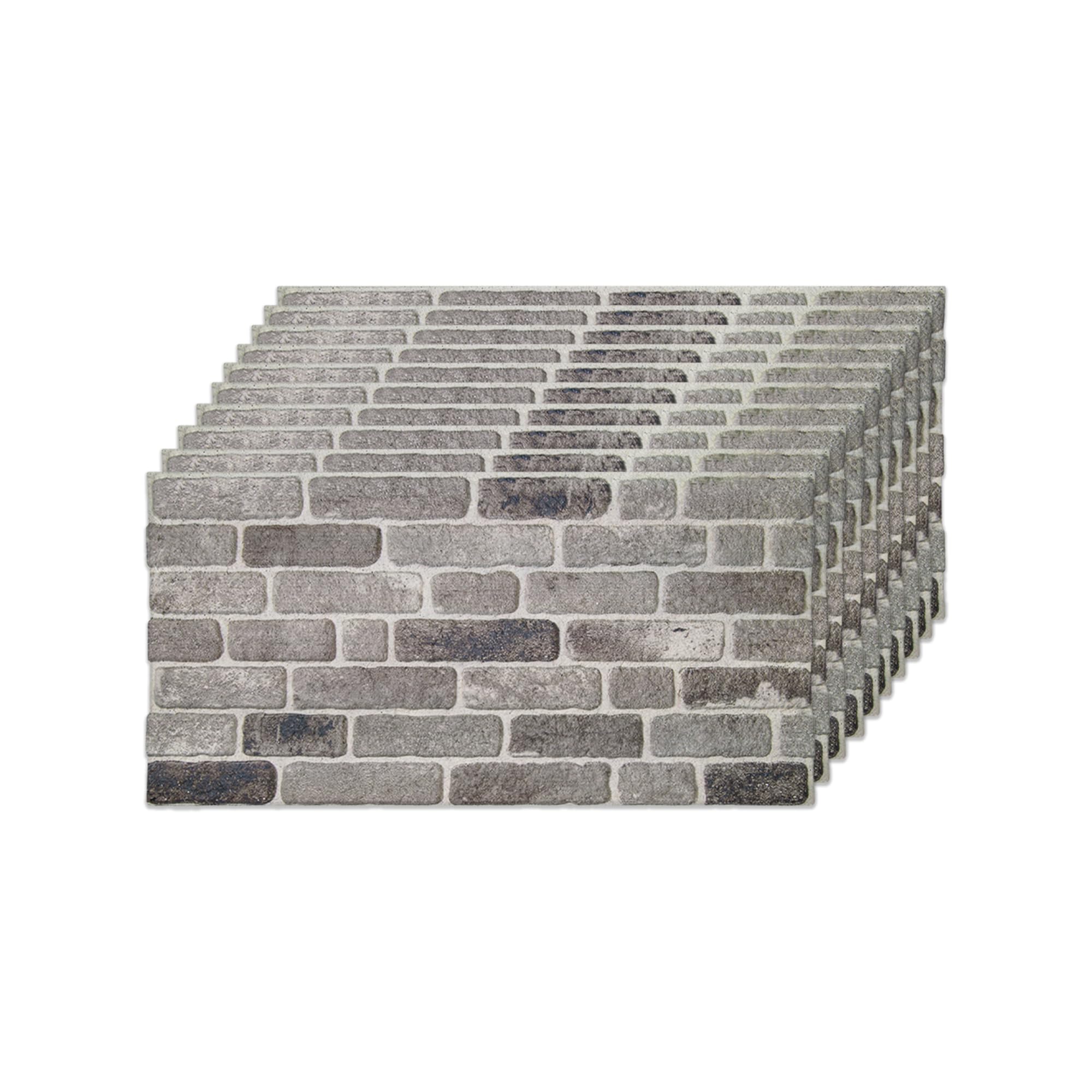 IZODEKOR 3D Wall Panels Brick Effect - Cladding, Stone Look, Styrofoam Facing for Living Room, Kitchen, Bathroom, Balcony, Bedroom, Back of Counter |