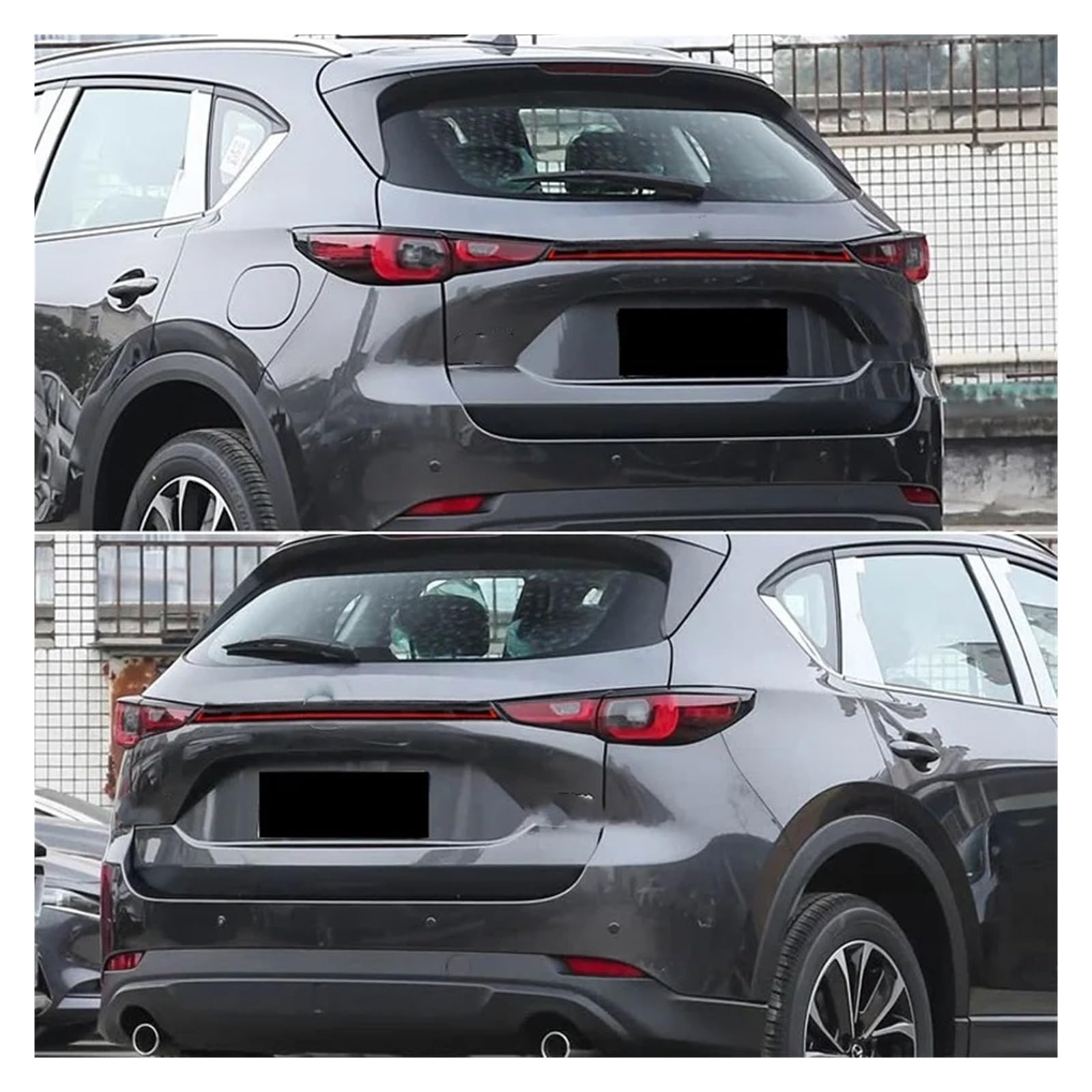 Conjunto piloto trasero coche Para CX-5 2022-2025, Luz Trasera Para Parachoques Y Maletero De Coche, Funciones 3 En 1, Lámpara Freno Funcionamiento, Accesorios Señal Giro Dinámica