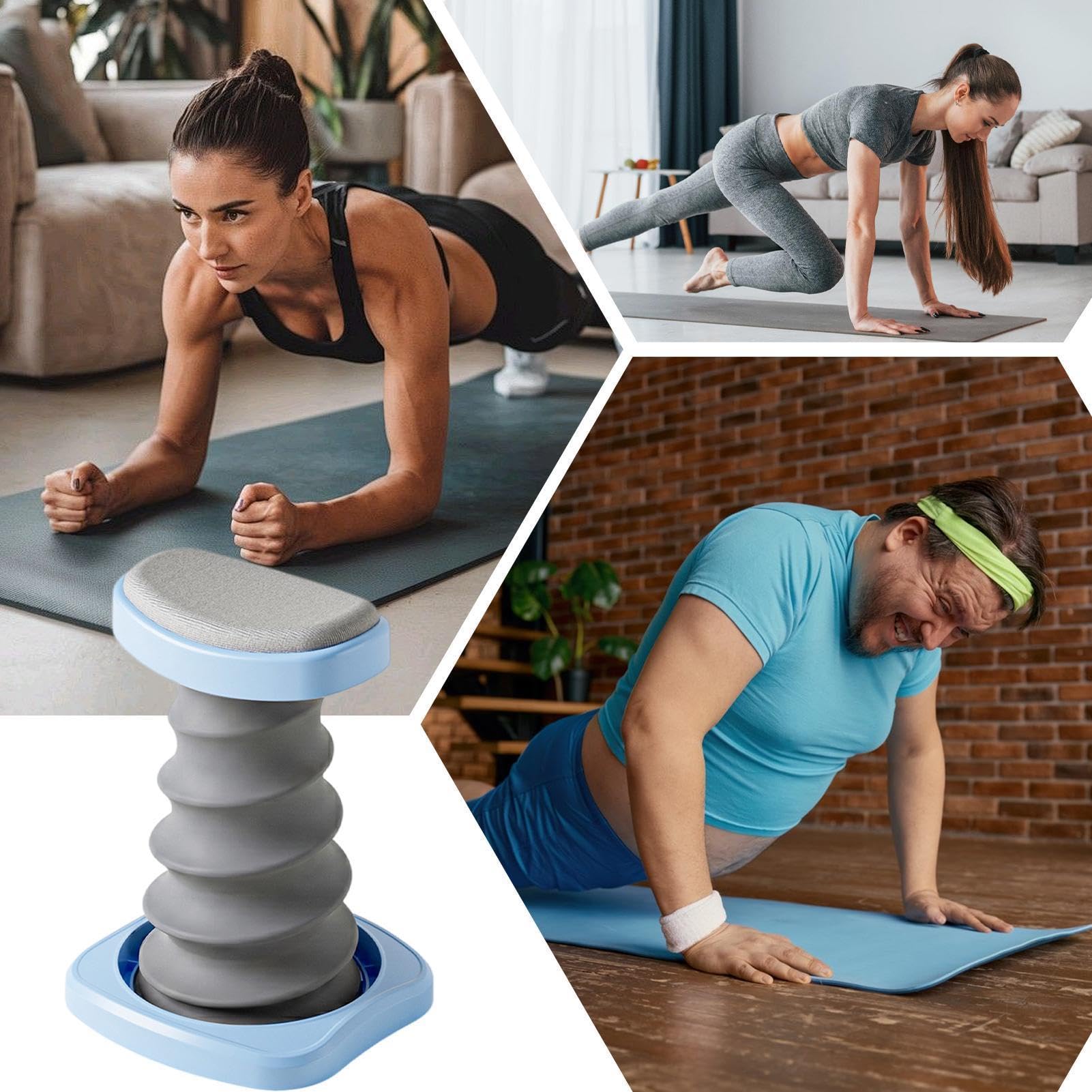 Strumento ausiliario per flessioni Rimbalzo Automatico Ergonomico Portatile | Attrezzatura Allenamento Push Up per Principianti Professionisti Amanti del Fitness, Casa Appartamento Palestra Dormit
