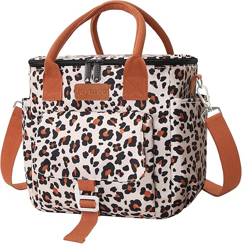 Joymee Lonchera aislada para mujereshombres, lonchera impermeable para oficina, trabajo, picnic, playa, reutilizable, grande, a prueba de fugas, con