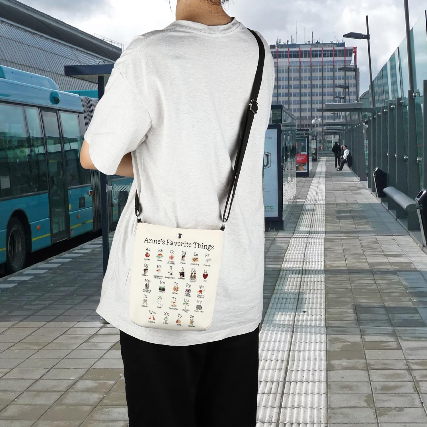 POFULL Anne Green Gift Book Lover Gift Anne Book Literary Crossbody Bag Friendship Messenger Bag - Image 5