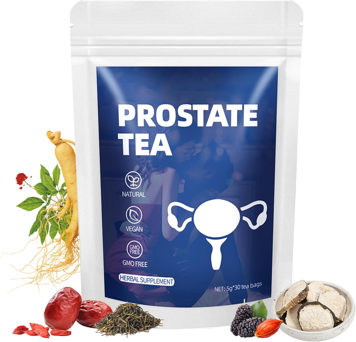 Té de Hierbas para la Salud Prostática 30 Bolsitas Ingredientes Naturales