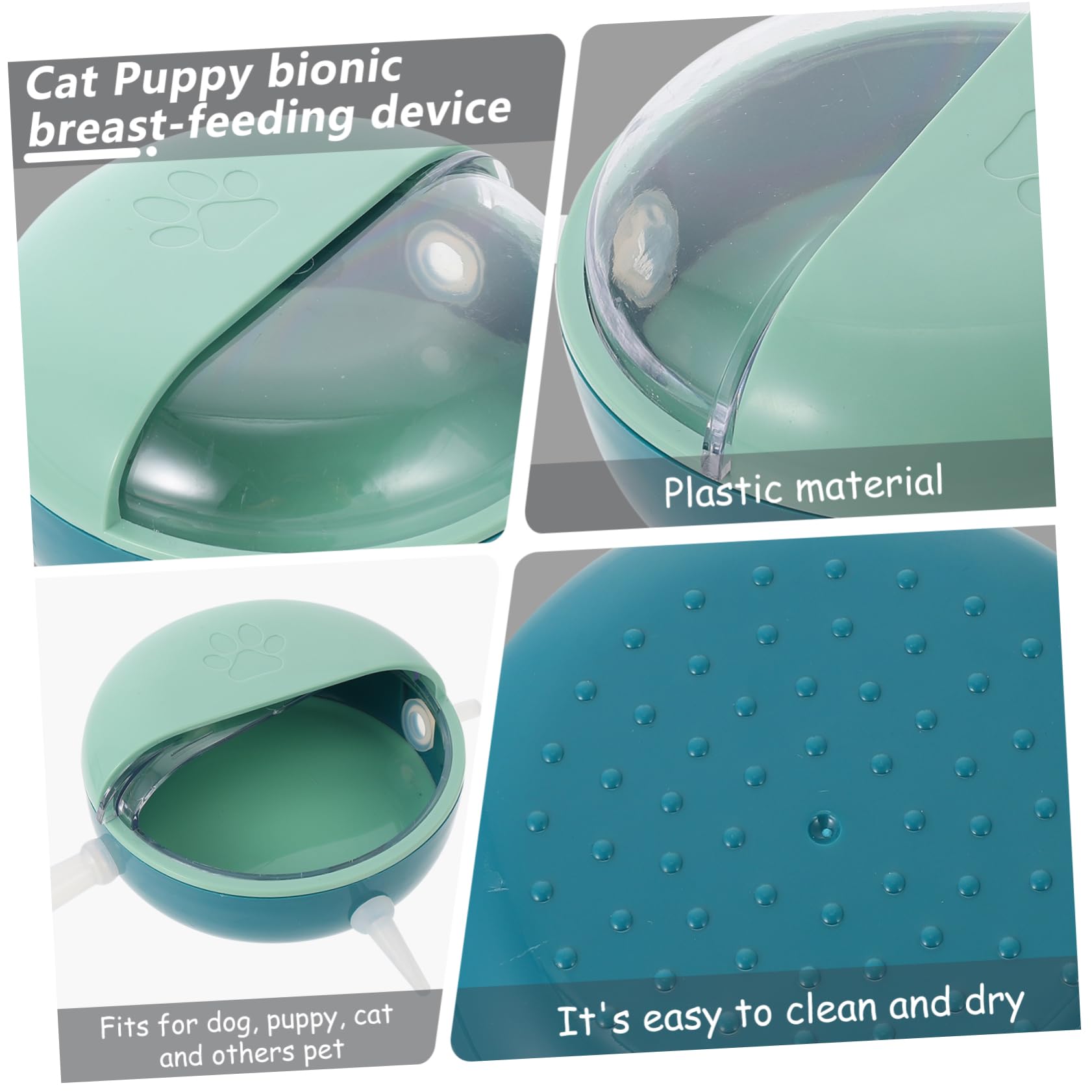 3 Piezas Dispositivo De Lactancia Herramienta De Alimentación De Cachorros Tazones De Leche para Perros Recién Nacidos Cuenco para Perros Tazones De Leche para Gatitos Páginas Blue