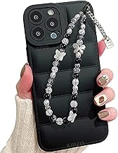 Butterfly beads phone charms aesthetic crystal clear Acrylic Pink heart & teddy bracelet hangings for mobile cover string jewellery good luck lanyard for women girls Handmade pearl wrist strap