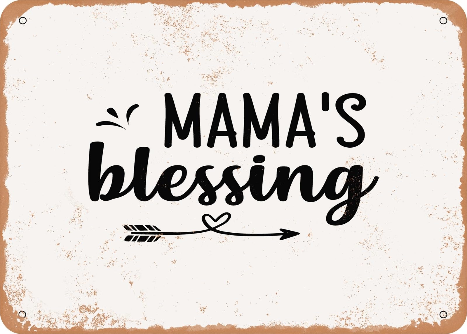 Metal Sign - Mamas Blessing - Vintage Look Sign home decor
