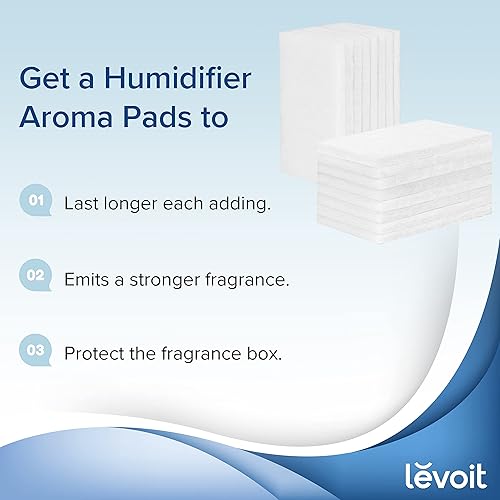 Miniatura 3 de LEVOIT Paquete de 16 almohadillas aromáticas para humidificador con difusor de aceite esencial hacen que la fragancia sea más fuerte y más larga