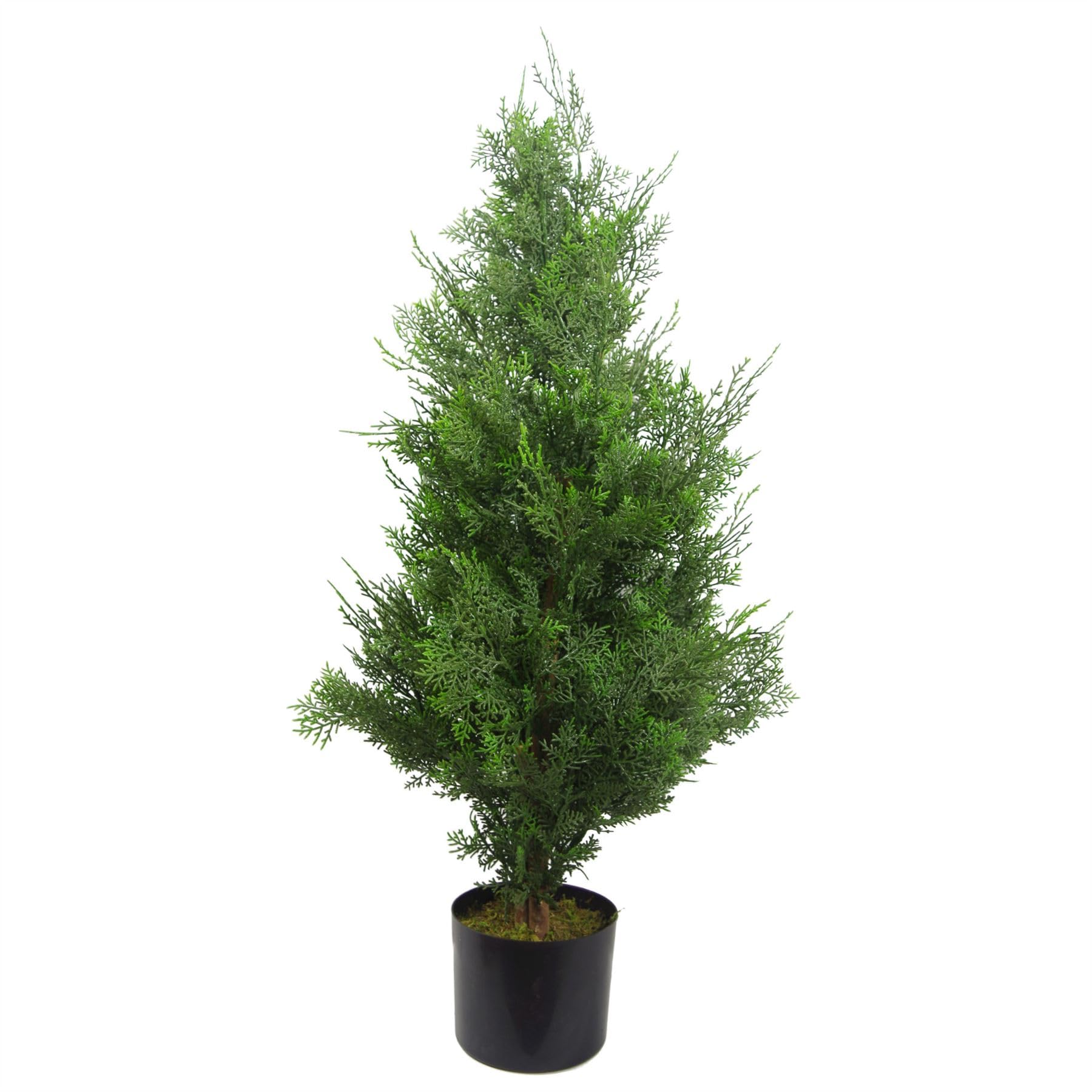 Realistic Artificial Cypress Topiary - Green / 45cm