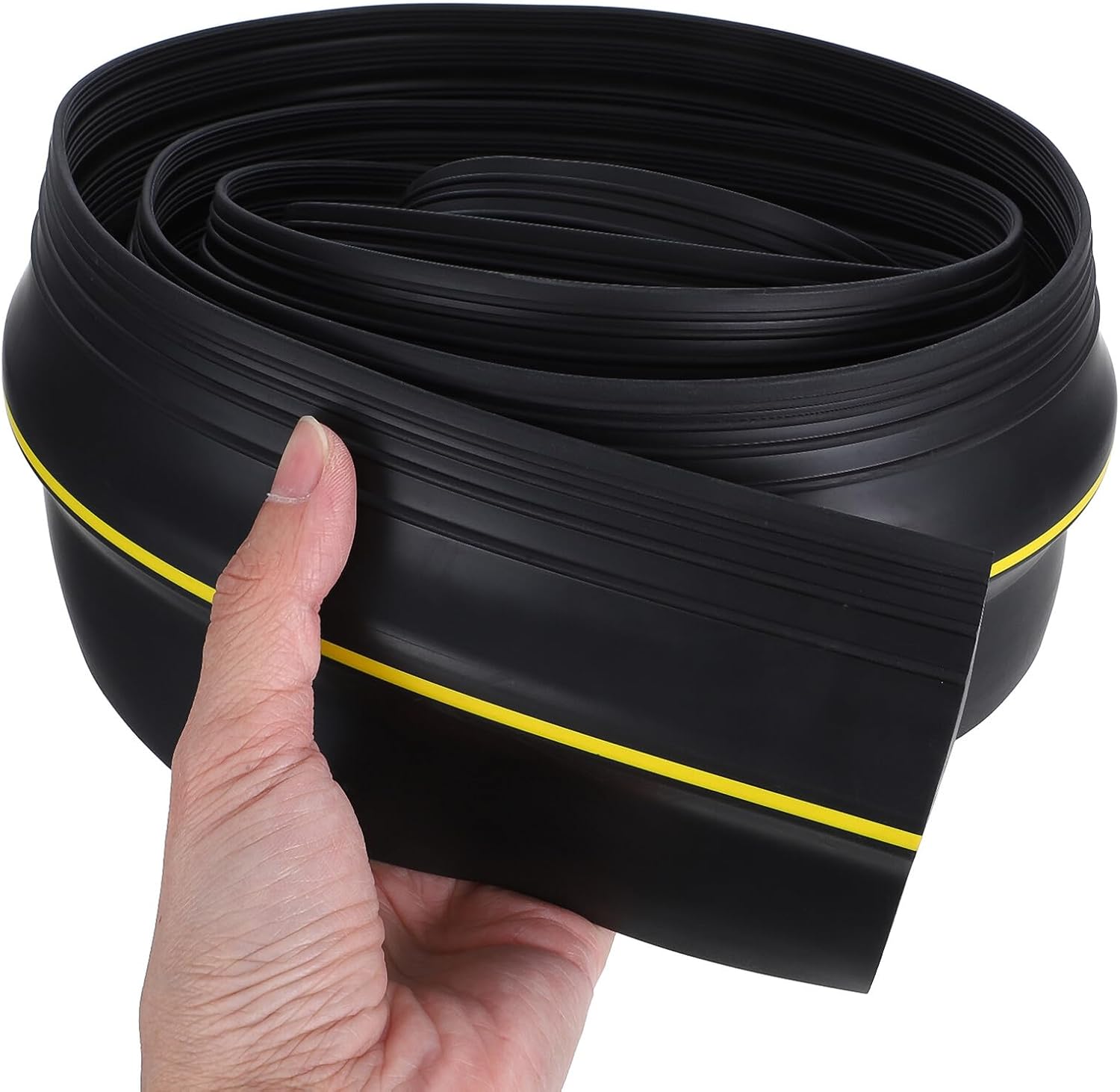 SAFIGLE Garage Door Threshold Seal Strip Flexible Rubber Weatherproofing Insulation Barrier for Bottom Gaps Compatible with Garage Door Floor Seal Replacement