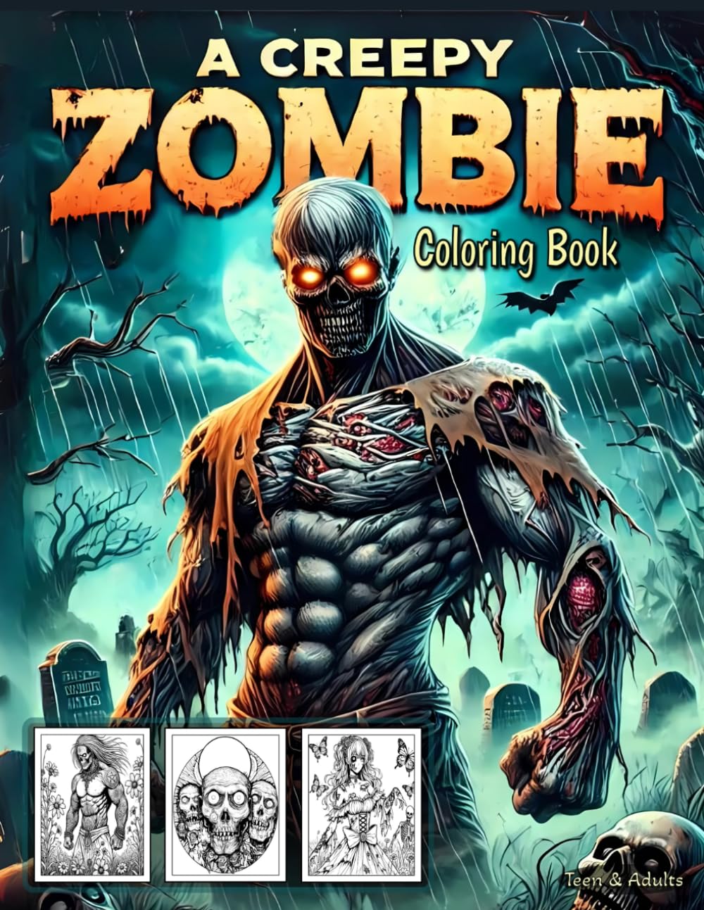 A Creepy Zombie Coloring Book