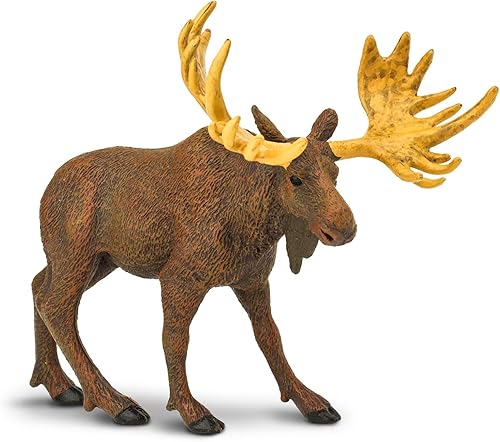 Miniatura 2 de Safari Ltd Wild Safari - Vida silvestre norteamericana - Alce - Modelo realista de figura de juguete pintado a mano - Construcción de calidad a