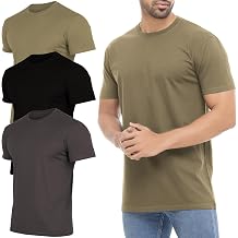 Mens T-Shirts 100% Cotton Crew Neck Shirt Gifts for Men