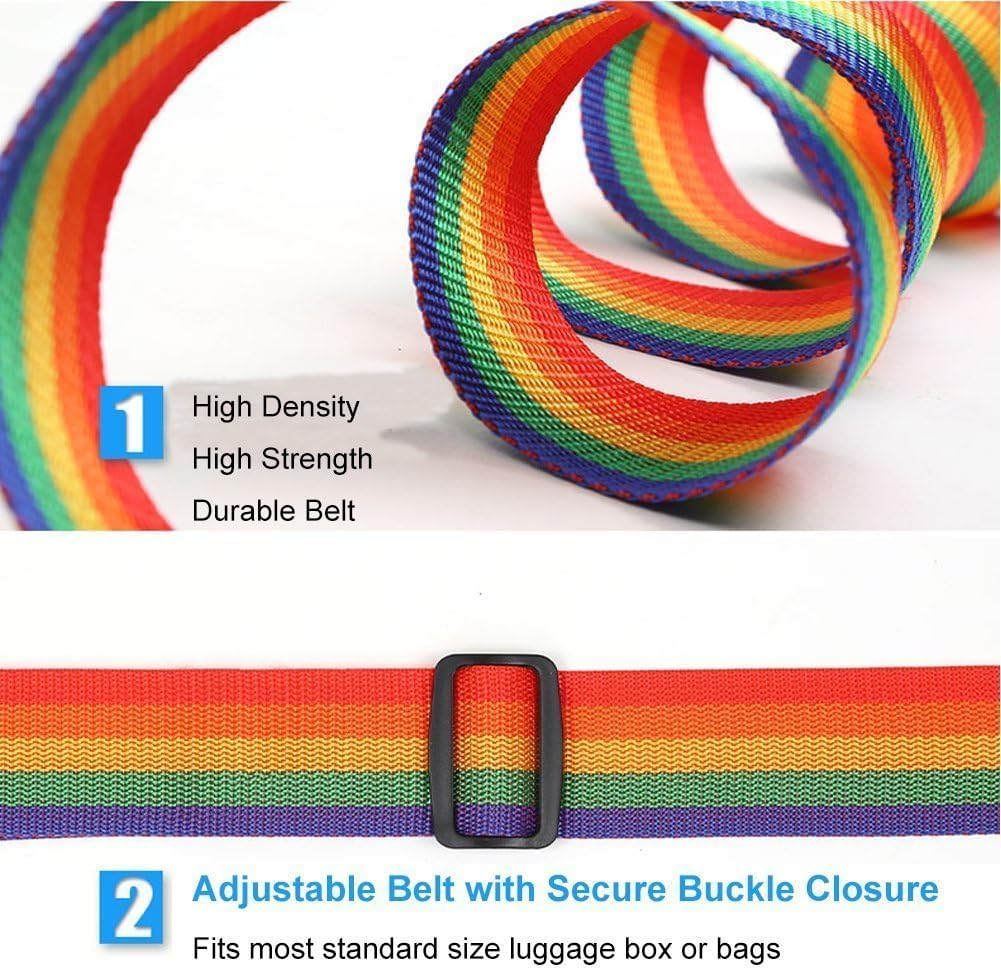 Sangle à Bagage BRLYYO s, 2 Pièces s Réglable Avec Sangle Sangle Solide Sangle à Bagage BRLYYO s, 2 Pièces s Réglable Avec Sangle Sangle Solide