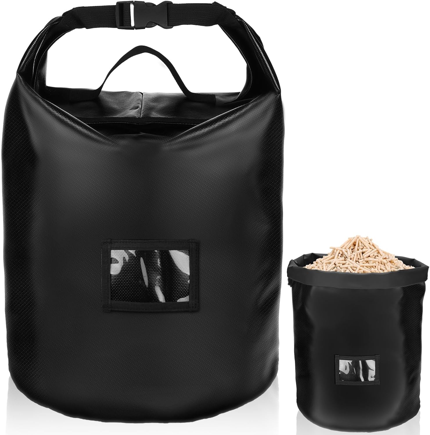 Clysee Upgraded 20 lbs Fuel Pellet Storage Bag Stay Dry