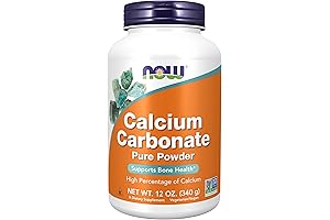 NOW Supplements, Calcium Carbonate Powder: Support Strong, Healthy Bones*