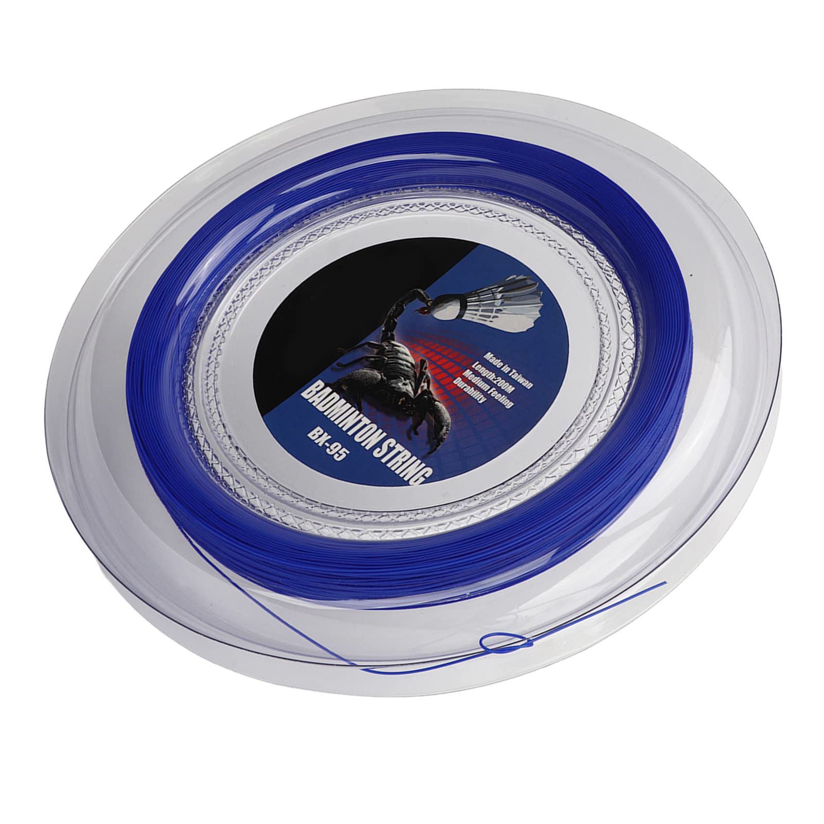 Cordage de Raquette de Badminton Professionnel POWERTI Ligne de Remplacement de Fibre Durable à Haute élasticité pour la réparation de Raquette Convient aux Joueurs de Tous