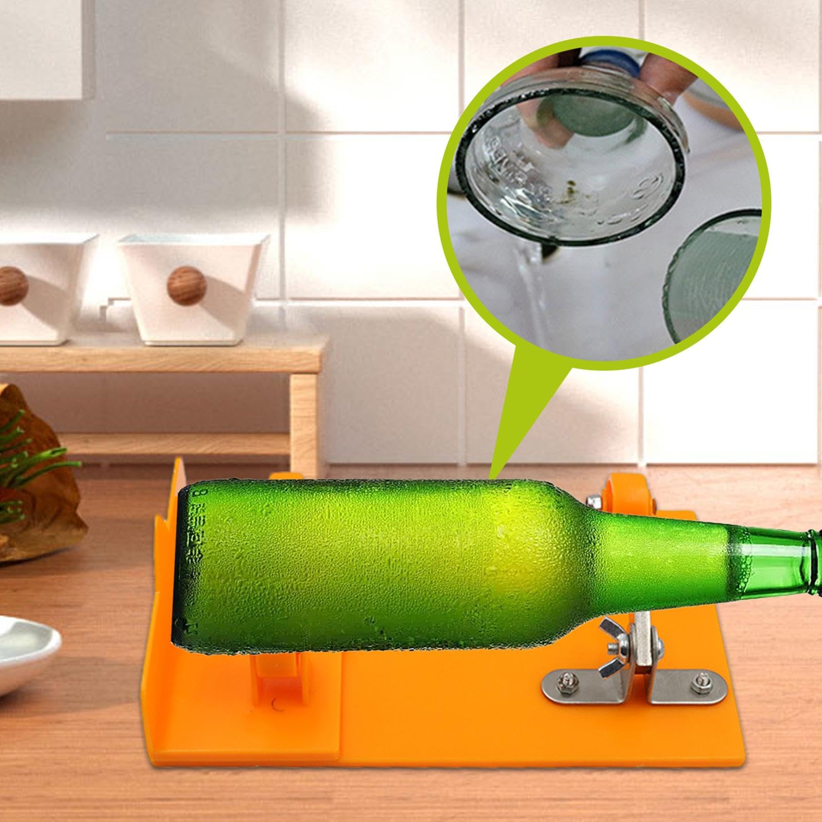 Strumento per tagliare bottiglie di birra, taglierino per bottiglie di vetro | Tagliavetro creativo - Taglierina precisa per bottiglie di birra e vino, utensile da taglio per bottiglie rotonde Strumen