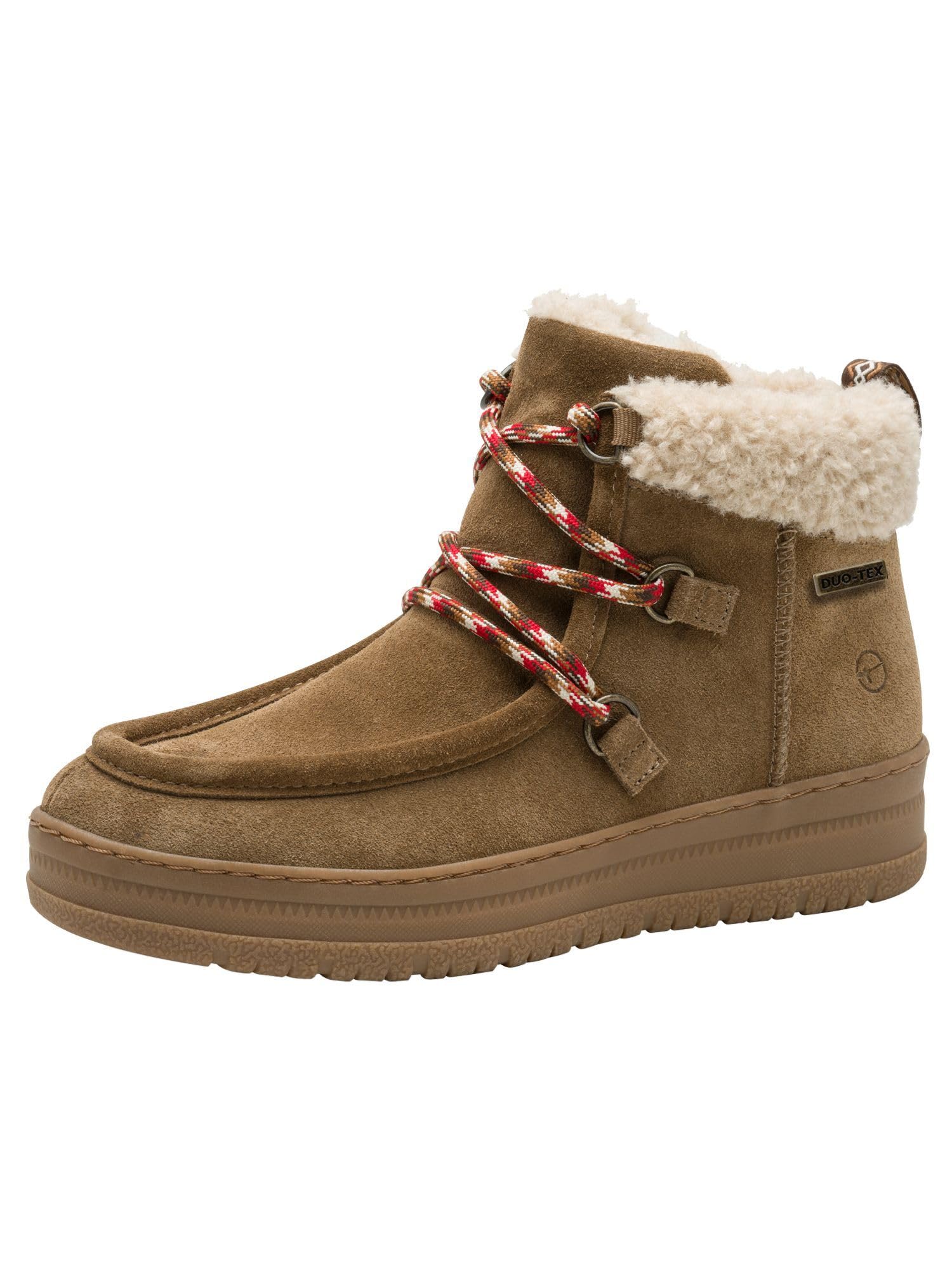 Tamaris Comfort Women’s Ankle Boots Water-Repellent Lined, Cappuccino, 6,5 UK