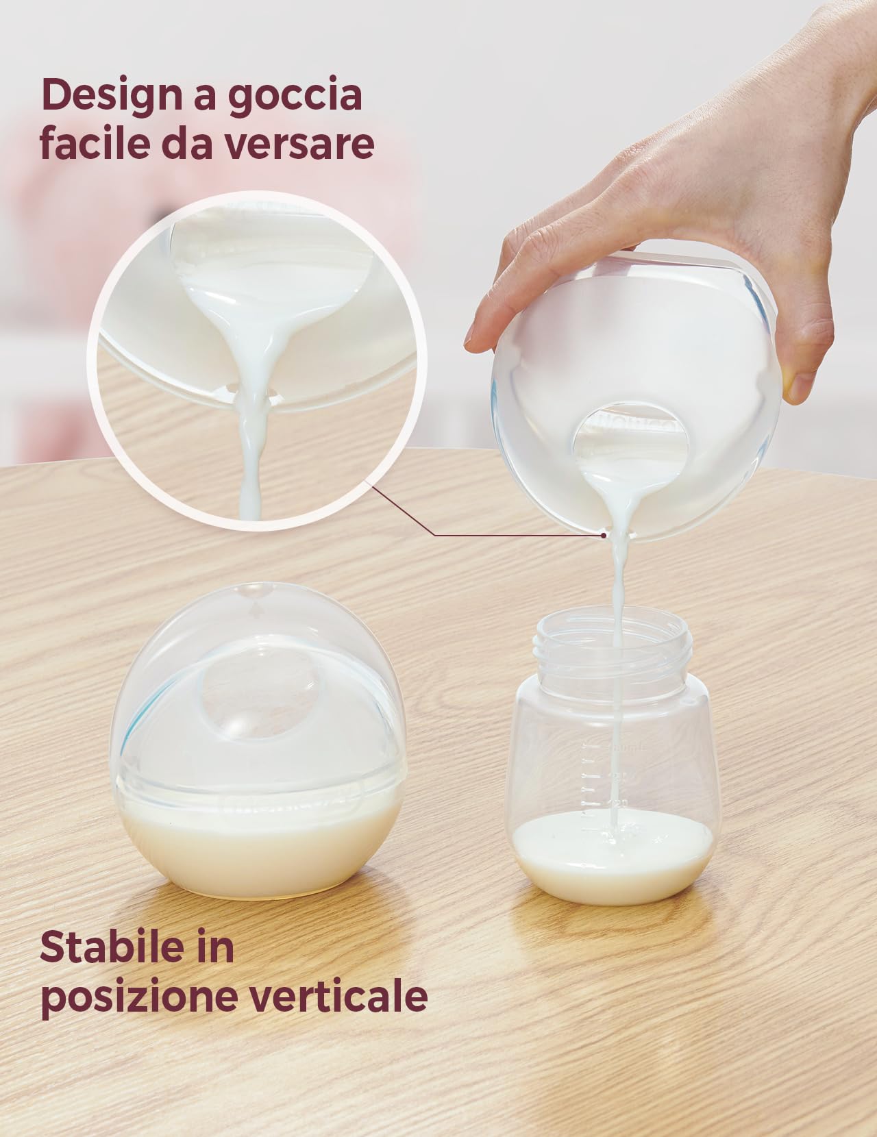 Momcozy Coppette Raccogli Latte Materno Riutilizzabili, Conchiglie in Silicone Morbido per Allattamento, 90 ml, 2 Pezzi, Comfort e Adattamento Migliore