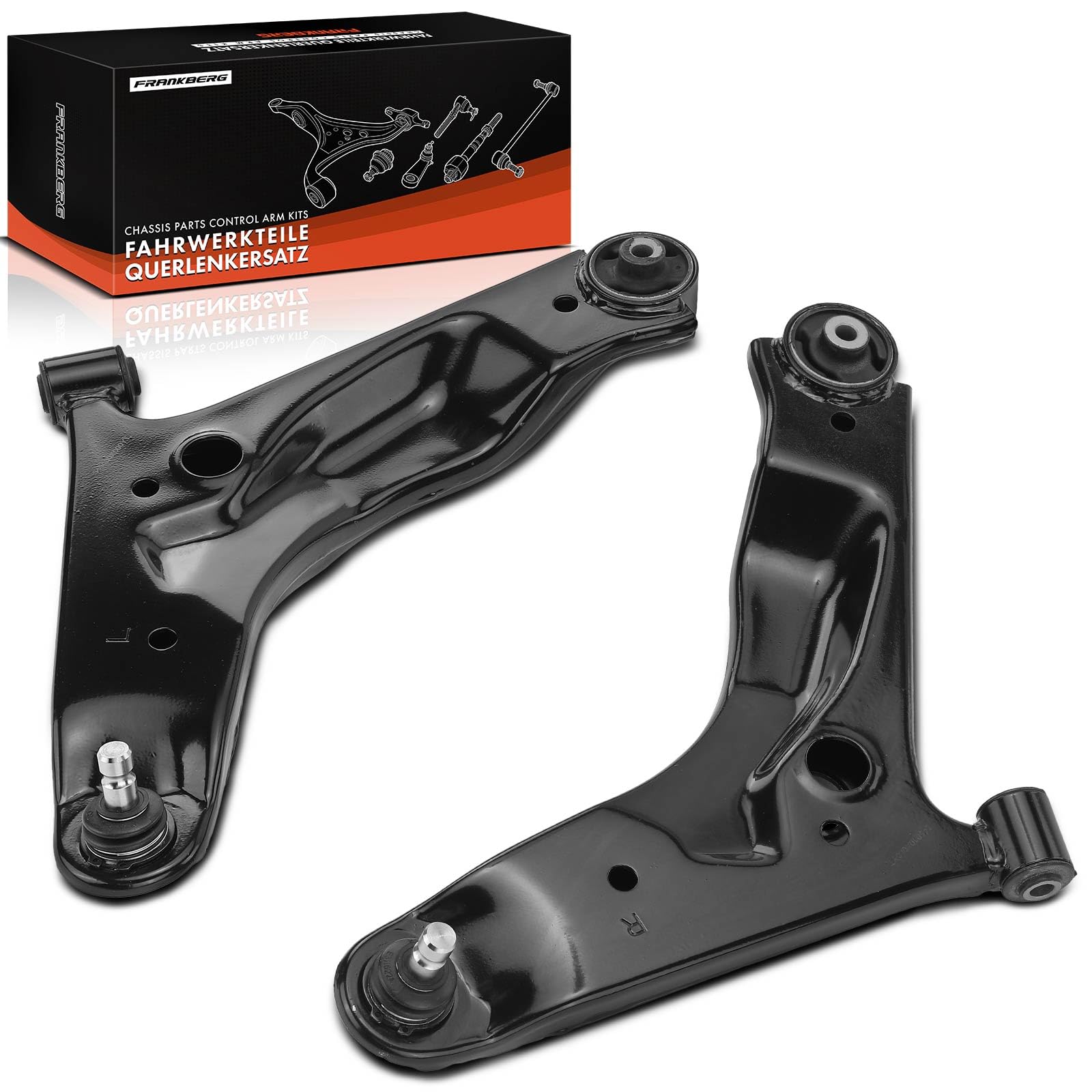 Frankberg 2x Querlenker Vorderachse Links Rechts Unten Kompatibel mit i10 PA 1.0L-1.2L 2008-2013 Picanto SA 1.1L 1.0L 2004-2011 Picanto BA 1.0L-1.1L 2005-2011 Replace# 545000X000