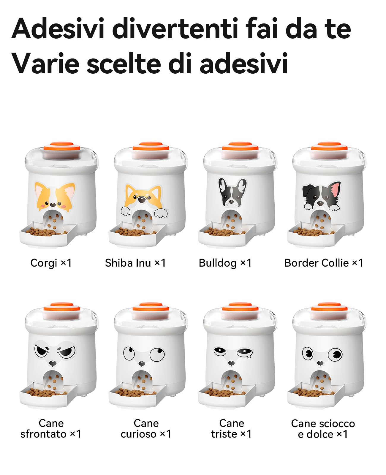 ROJECO Gioco Puzzle per Cani e Gatti, Distributore di Crocchette Interattivo con Telecomando 30m, Registrazione Vocale, Capacità 300ml, Ricaricabile USB-C, Anti-Noia e Stimolazione Mentale