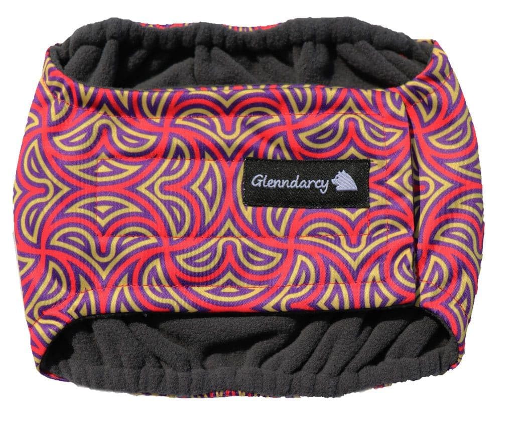 Glenndarcy Male Dog Belly Band - Urine Incontinence (Medium Band & 2 Washable pads, Celtic)