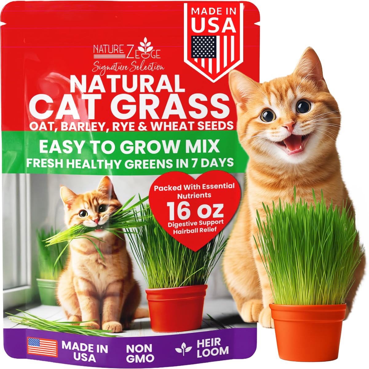 NatureZ Edge Premium Cat Grass Seeds