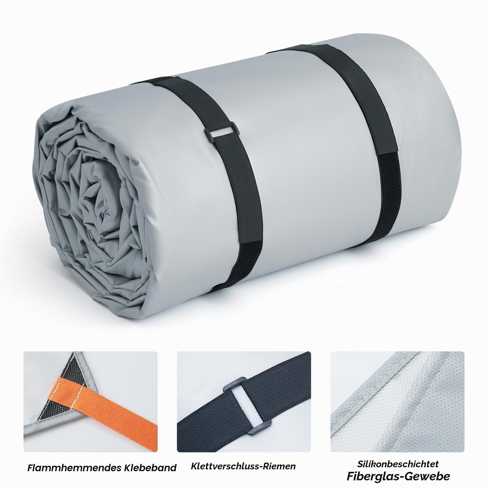 FLASLD Auto-Feuerlöschdecke, Car Fire Blanket 6 m x 9 m, Brandbegrenzungsdecke für E-Scooter | Feuerschutzdecke | Löschdecke | Zur Vorbeugung und für die schnell Reaktion im Brandfall
