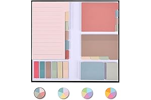 Mr. Pen Sticky Note Set: 410 Pack Transparent Bible Notes with Tabs