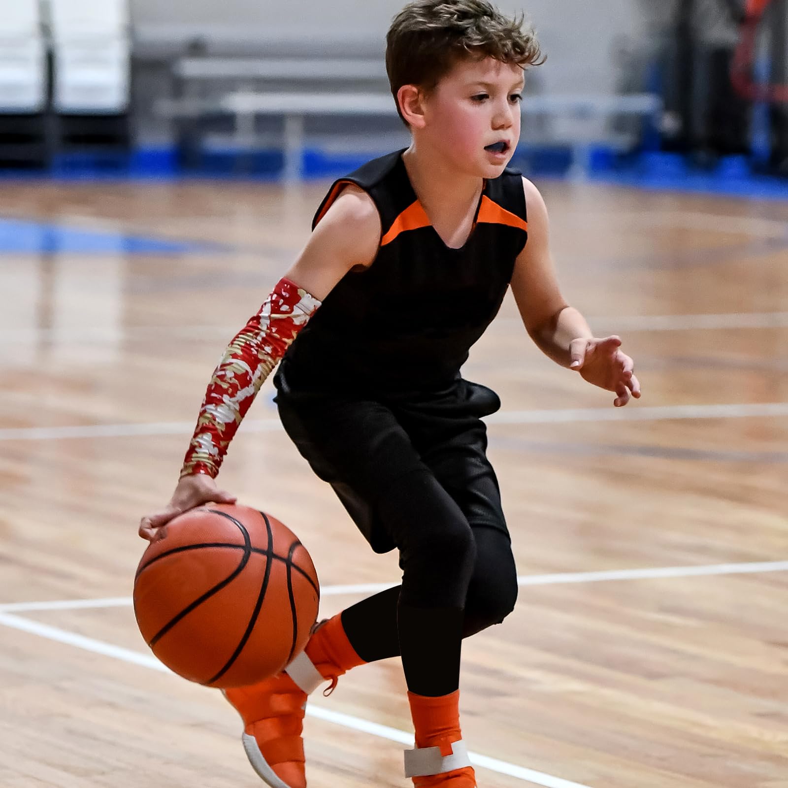 HYCOPROT Ragazzi Pantaloni Compression Leggings per Bambino Traspirante Sportivo ad Base Layer Pantaloncino Asciugatura Rapida per Corsa Calcio Pallacanestro