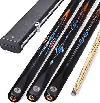 one Piece Pool cues Set of 4One-Piece Snooker cue with Carved Head Black Eight-Pole Pool cue with Middle Head 10MMColor3