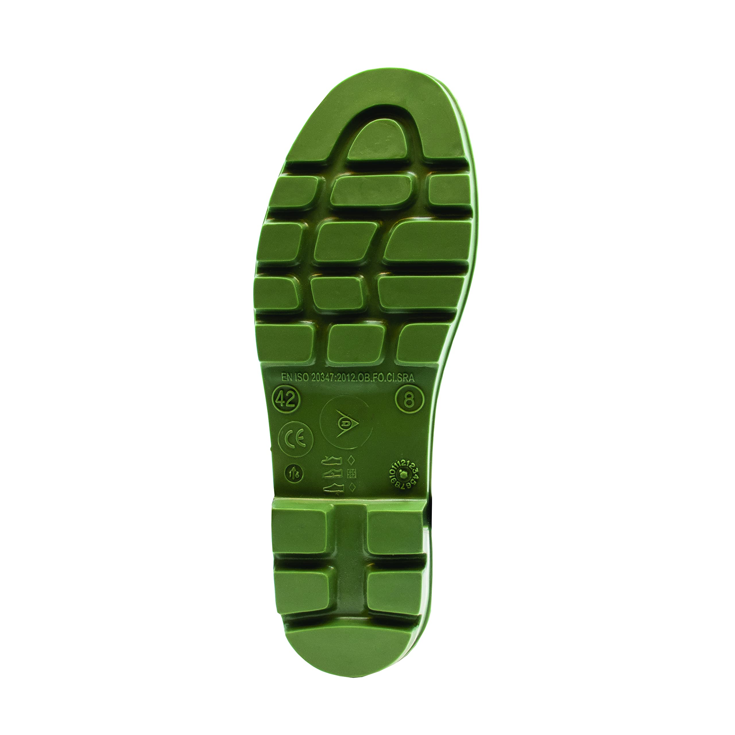 DUNLOP Protective Footwear, B370411, Wellie Two-Tone Schuhe, Weiß/Grün, Größe 38 EU