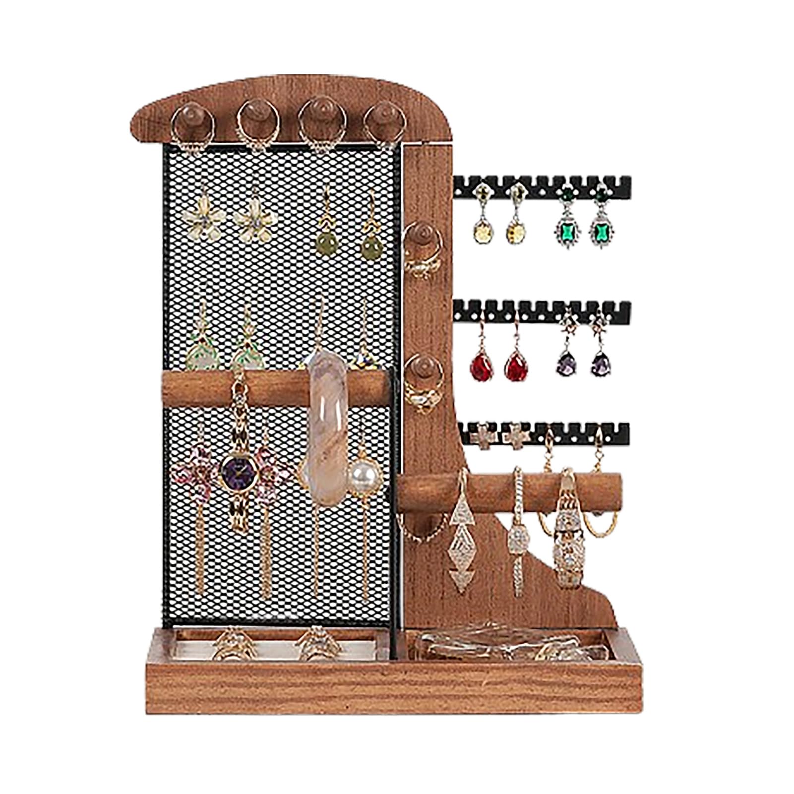 Portagioielli, Espositore per Gioielli, Porta Bracciali per Collane, Porta Braccialetti per Gioielli, Collane, Orecchini